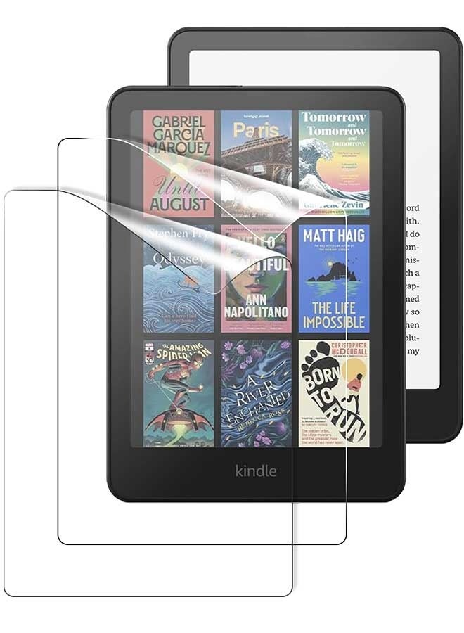 Tersely [2 Pack] Screen Protector for 7" All-New Kindle Paperwhite 12th 2024 or Kindle Colorsoft 2025 1st Signature Edition, Premium PET Protective Film Full-Coverage - Image 1